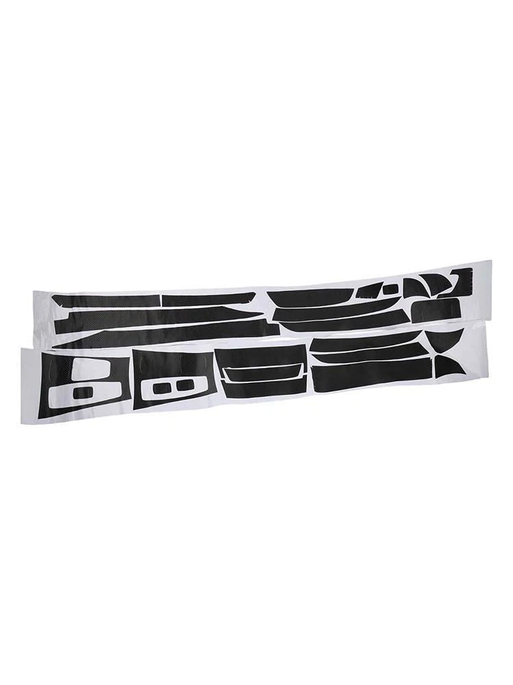 3D Carbon Fiber Interior DIY Trim Decals Black for X5 E70 (2007–2013)