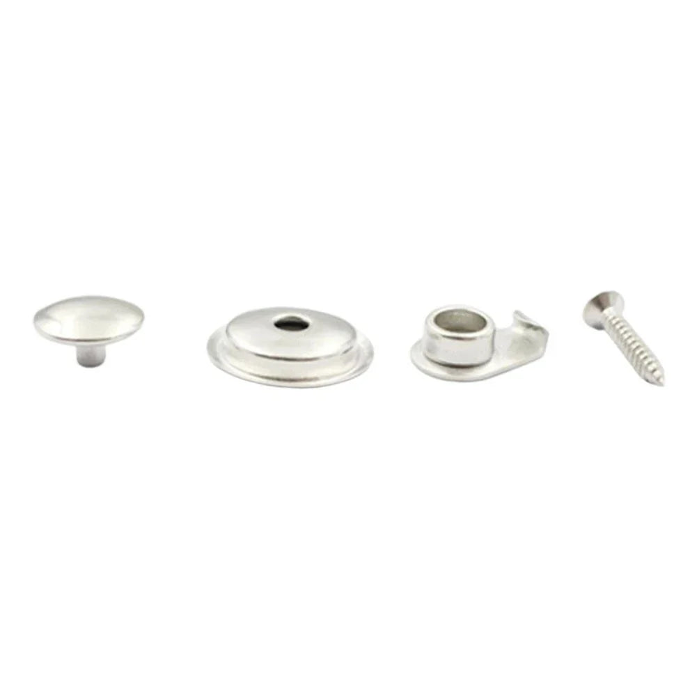 Marine Grade 316 Stainless Steel Snap Fastener Kit for Boat Canvas Covers