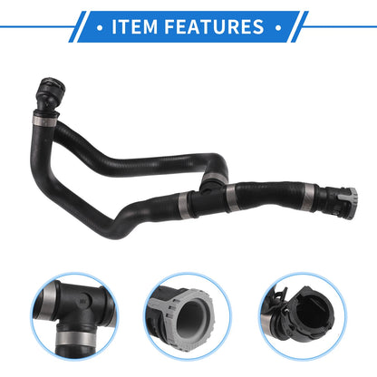 Heater Hose for Ford Escape 2013-2019, Rubber Black