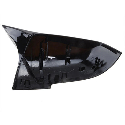 Gloss Black Rear Mirror Cover Caps for BMW F20 F21 F22 F30 F32 F36 (2012+)
