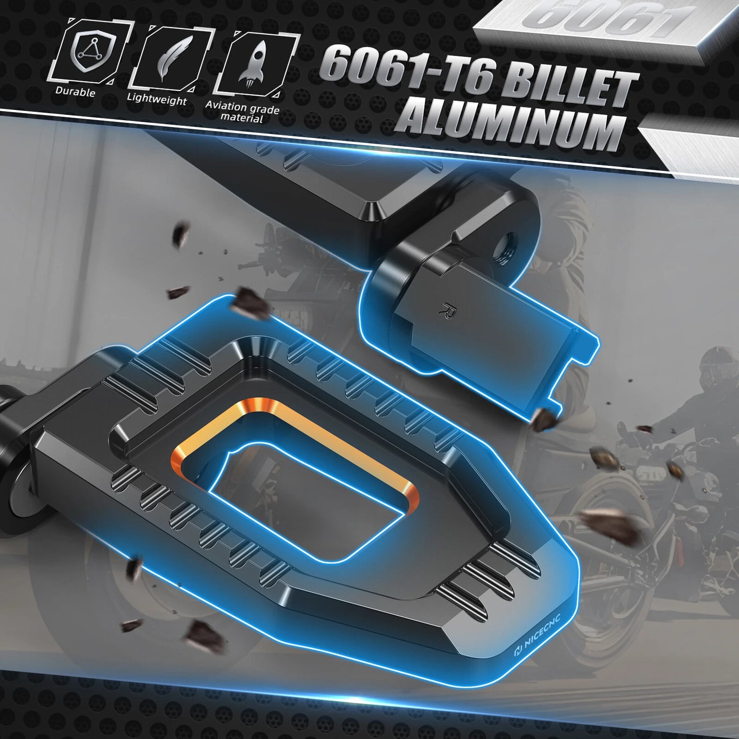 Wide Foot Pegs for Harley Low Rider ST FXLRST (2022-2023)