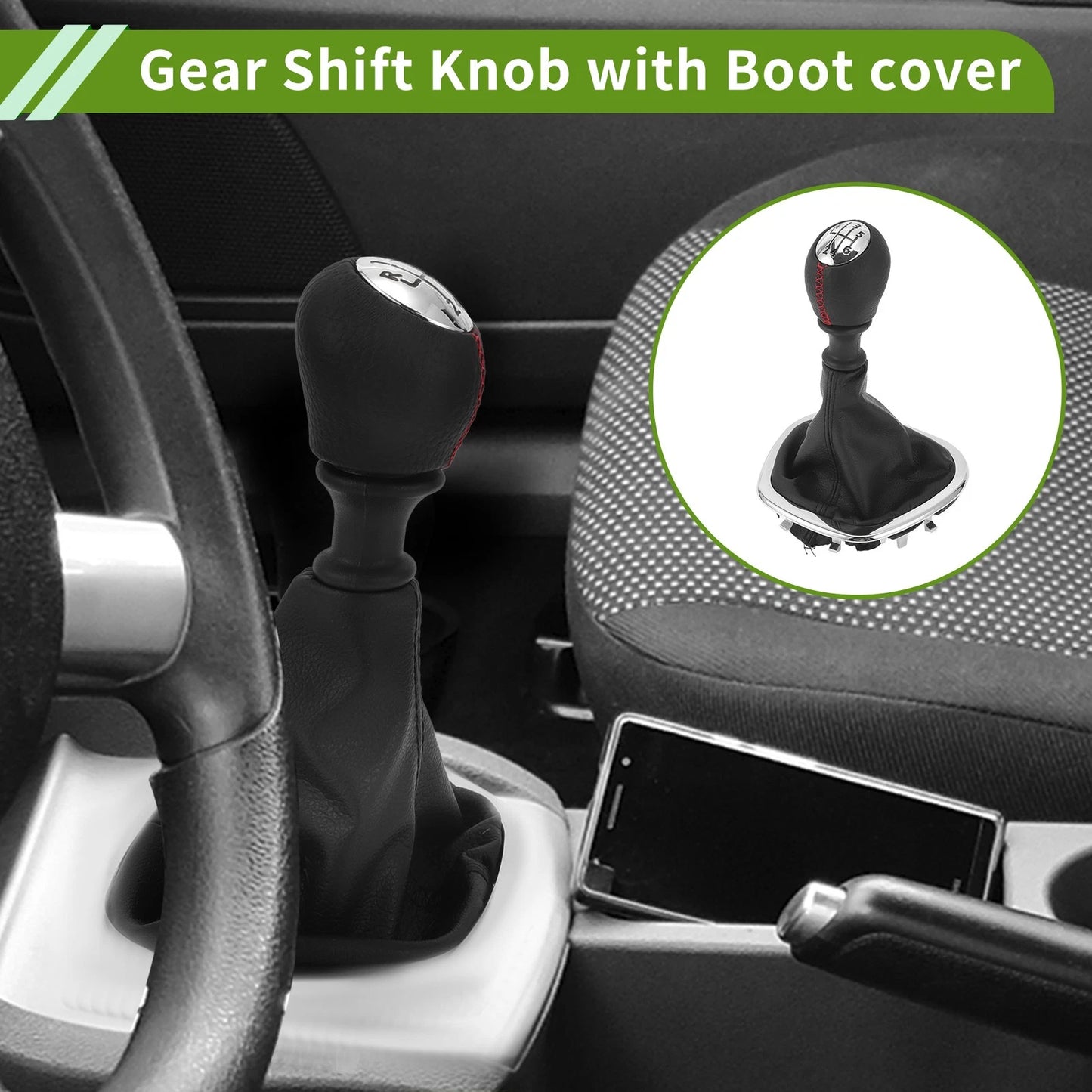 6 Speed Gear Shifter Knob & Cover for Fiat Talento (2016-2023)