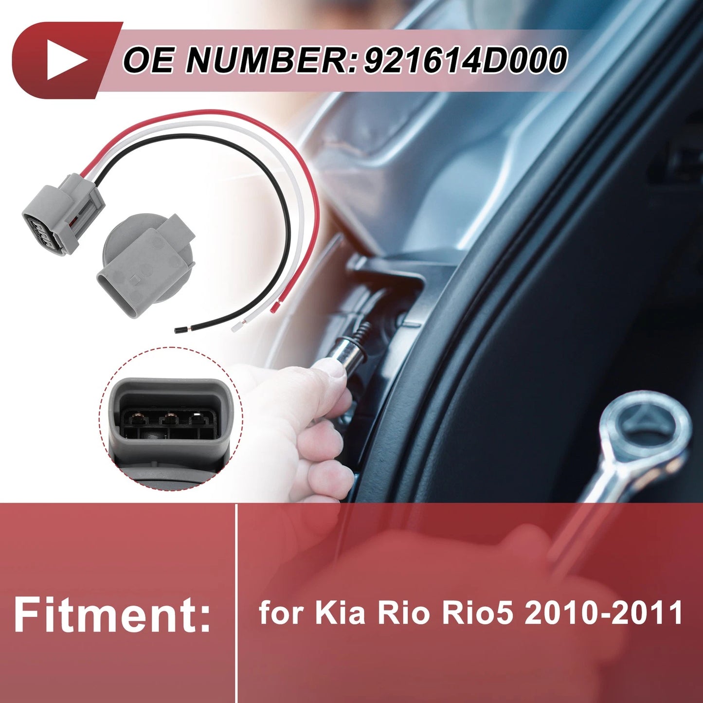 Front Turn Signal Light Socket Wiring for Kia Rio/Rio5 (2010-2011)