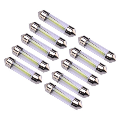 10 x 36mm COB LED Dome Map Reading Light Bulbs for Car Interior