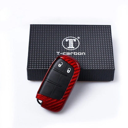 Carbon Fiber Key Case Cover for Jeep/Dodge (2011-2023)