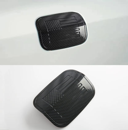 Carbon Fiber Rear Oil Lid Fuel Gas Tank Cover Trim for Dodge Charger (2016-2021)