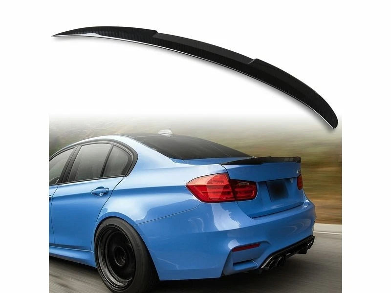 4D Carbon Fiber Look ABS Boot Spoiler for BMW F30 F80 M3 (2012-2019)