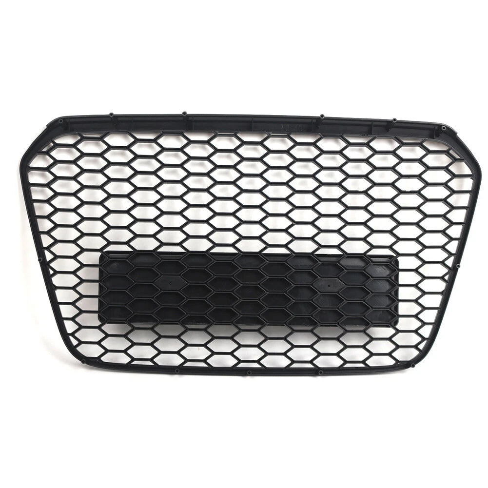 Front Bumper Mesh Grill for Audi A6 S6 C7 (2012-2015) Black