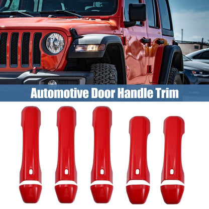 Automotive Door Handle Cover Trim for Jeep Wrangler JL JLU (2018-2023)