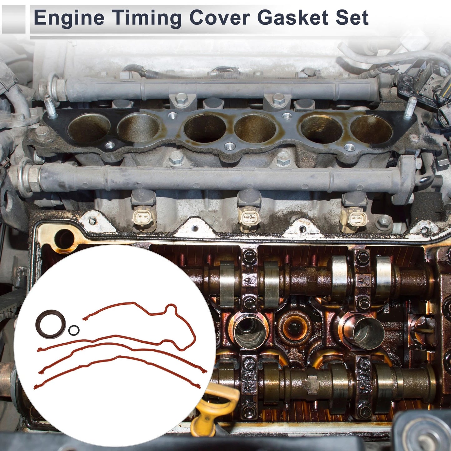 Engine Timing Cover Gasket Set for Ford Explorer (2002-2004)
