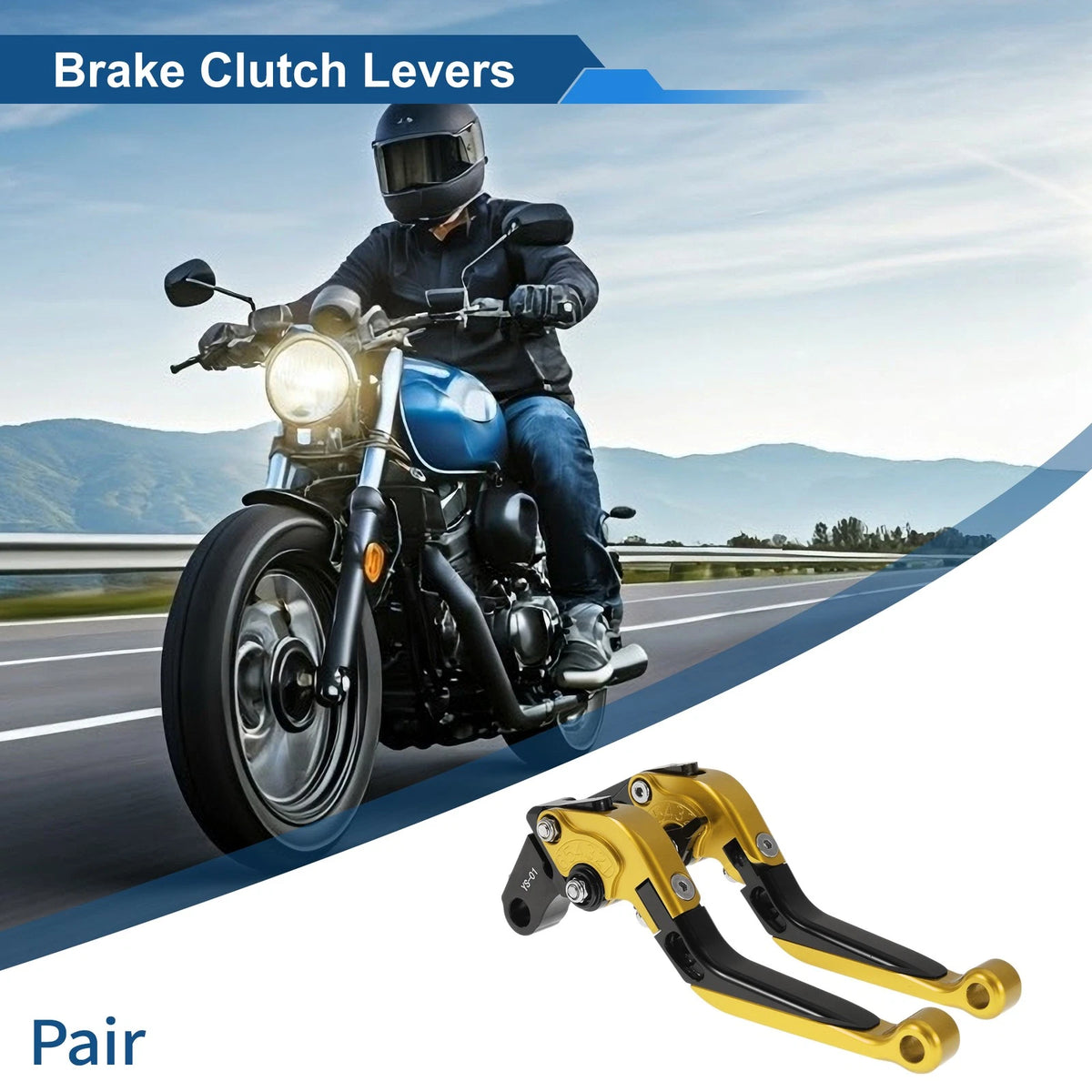Adjustable Brake Clutch Levers for Honda X11 (1999-2002) Gold Black
