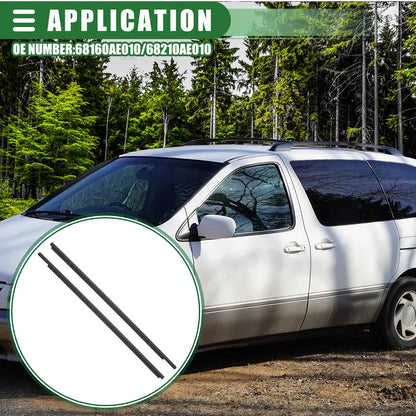 Front Left Right Door Window Belt Weatherstrip for Toyota Sienna (2004-2010)
