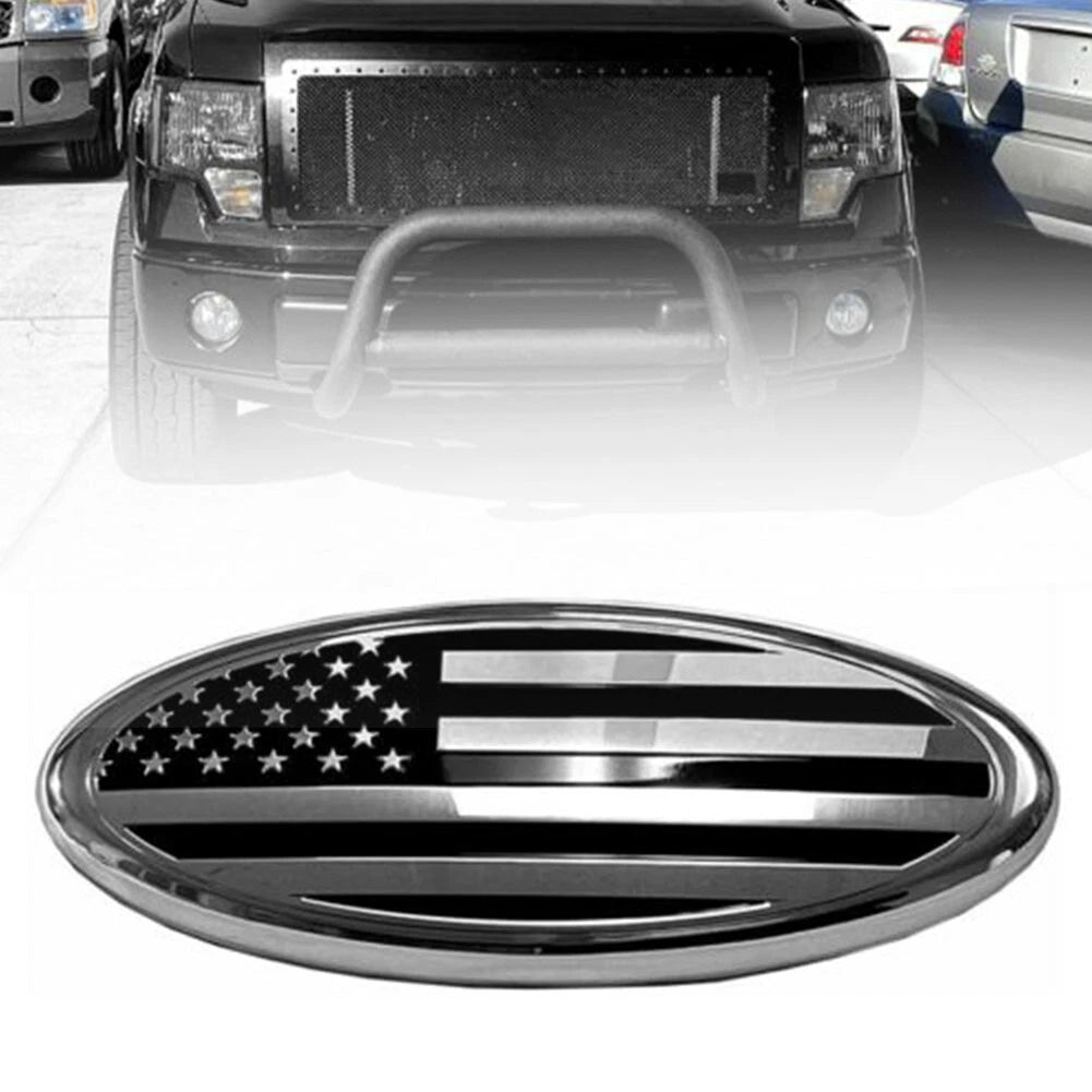 US Flag Oval Emblem Badge /239cm Front Grill Tailgate for Ford F150/F350