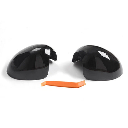 Glossy Black Side View Mirror Cover Caps for Mini Cooper R55 R60 (2007-2016)