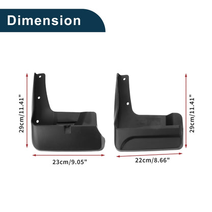 Mud Flaps Splash Guards 1 Set for Toyota Sienna SE (2016-2019)