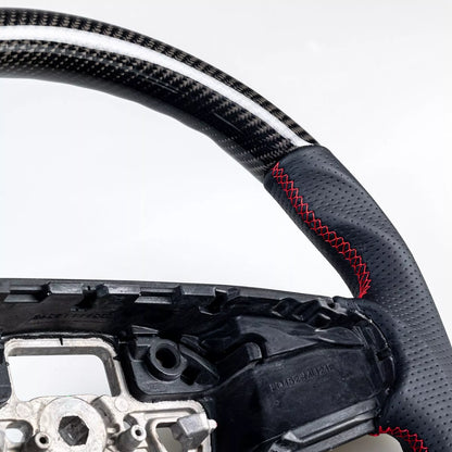 Carbon Flat Bottom Steering Wheel for Ford Mustang Mach-E (2021-2024)