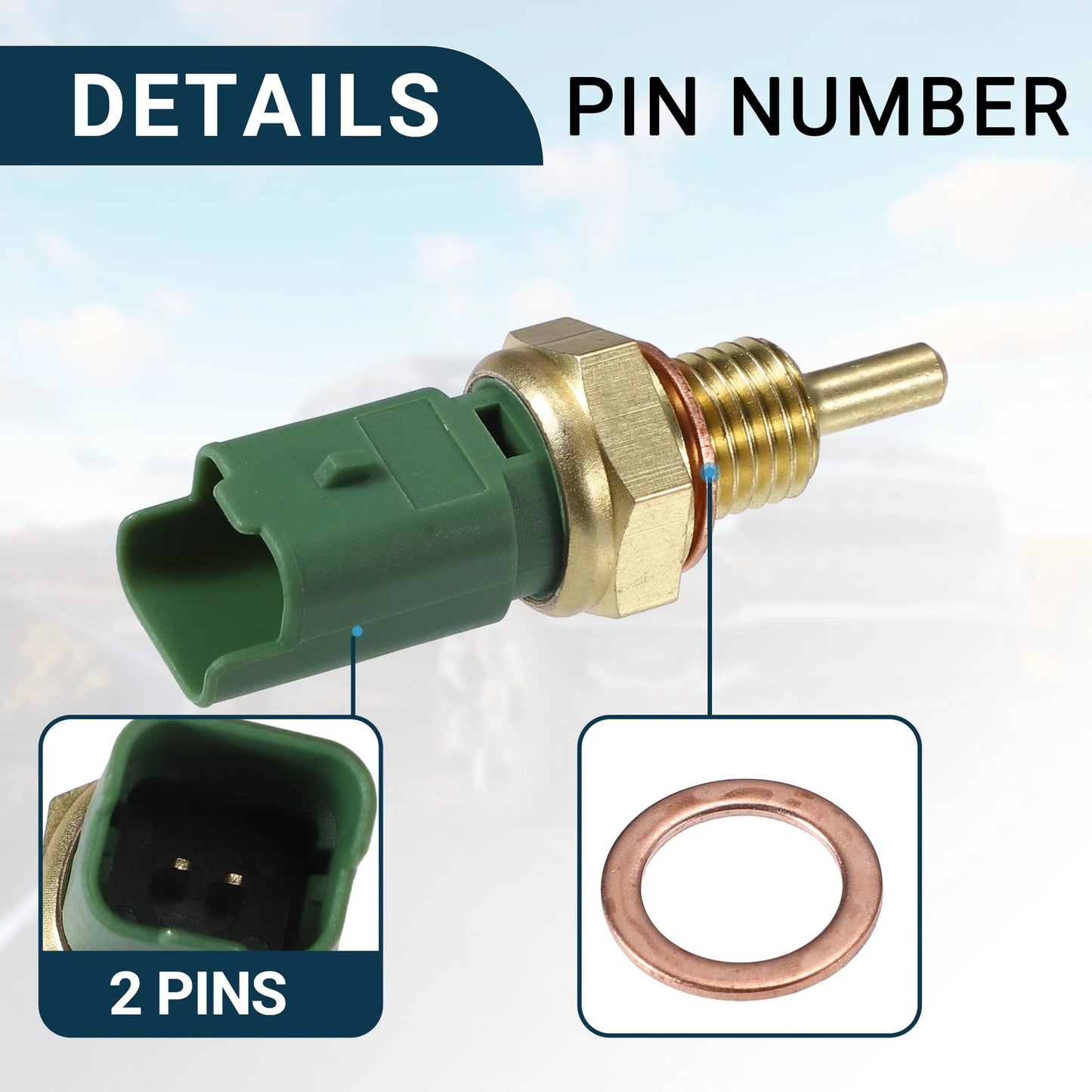 Coolant Temperature Sensor for Peugeot 206 (2000-2010)