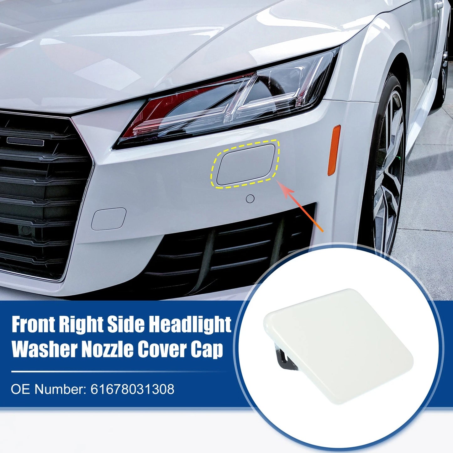 Right Front Headlight Washer Nozzle Cap for BMW 325i 328i (2006-2013)