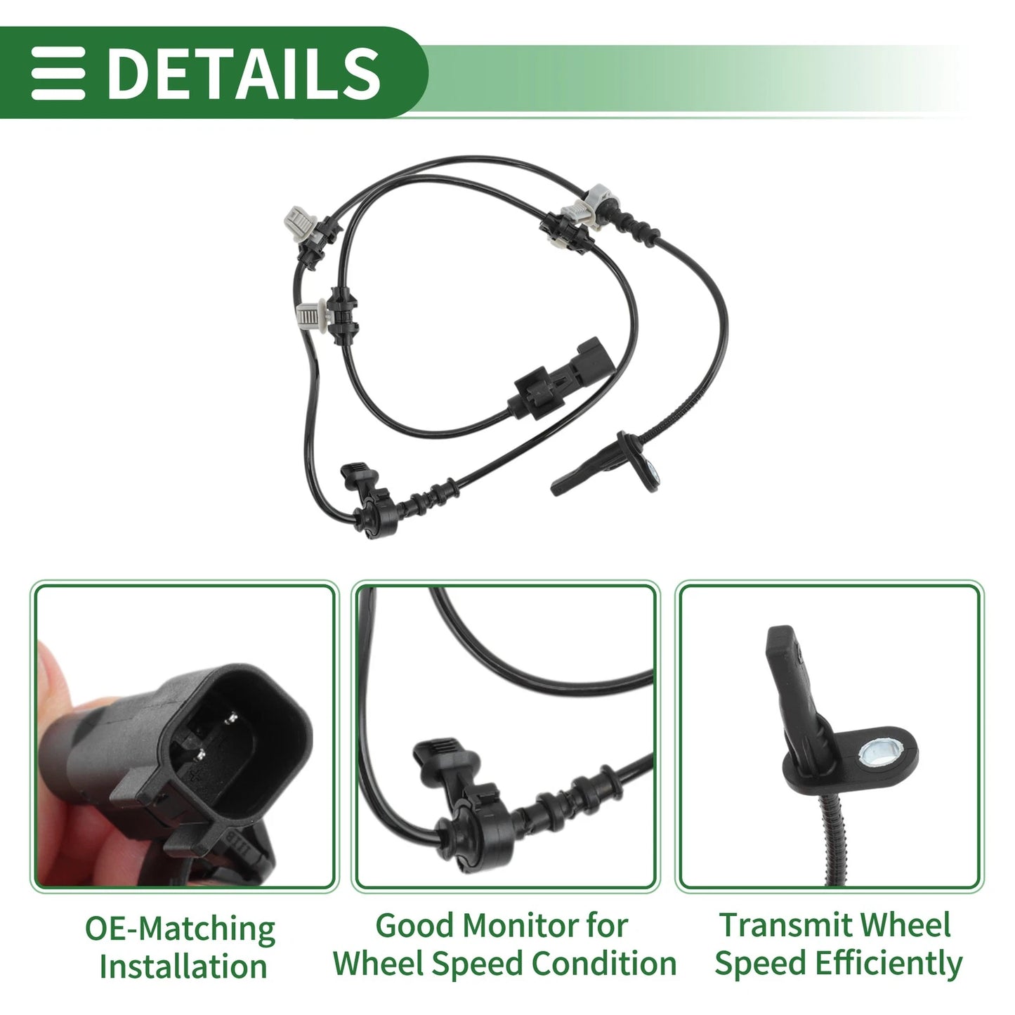 ABS Wheel Speed Sensor for Chevrolet Malibu (2016-2021) 1 Pc