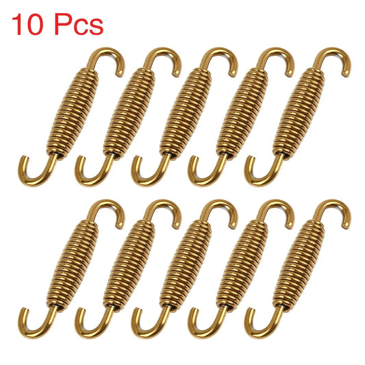 10pcs 60mm Exhaust Pipe Stainless Steel Swivel Spring for Motorcycle