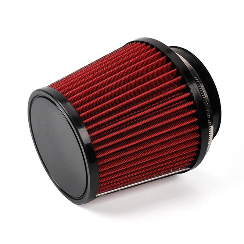 4 Inch Universal Round Cone Mushroom Head Air Intake Filter & Clamp for Car