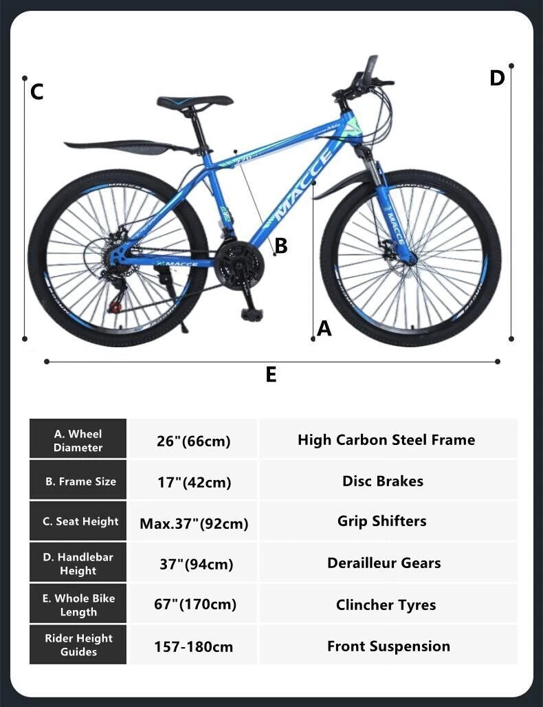 26" 21 Speed Mountain Bike for MACCE Eagle (No Year)