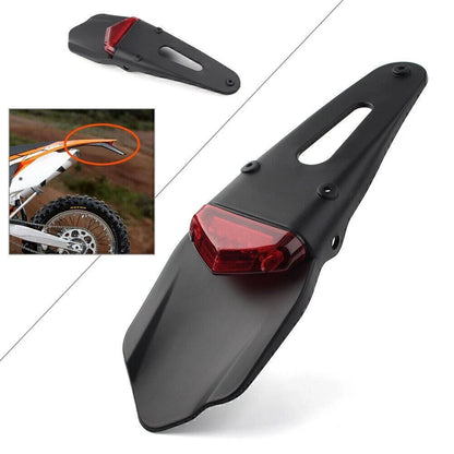 LED Tail Lights for Universal Dirt Bike Motorcross Off-Road Fender Red