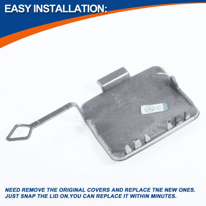 Front Bumper Tow Hook Cover for BMW 1 Series (2012-2019) - Ice Silver Metallic
