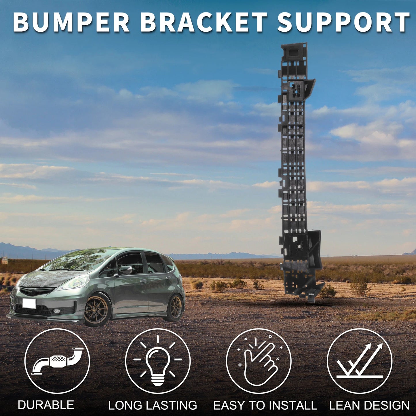 Right Rear Bumper Retainer Bracket for Honda Fit (2009-2013)