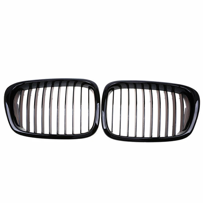 Gloss Black Kidney Grille Cover for BMW E39 525 528 530 535 M5 (1997-2003)