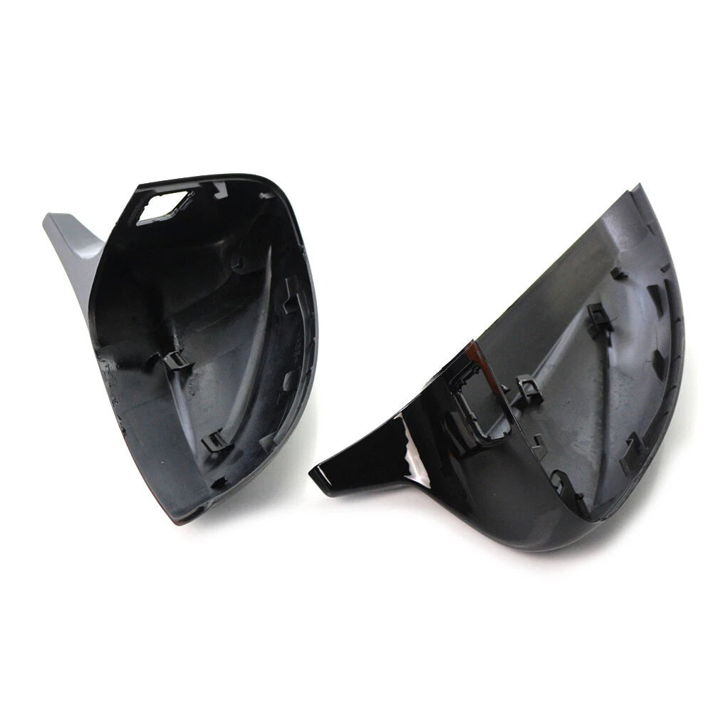 Black Side Mirror Covers w/ Lane Assist for Audi A3/S3/RS3 (2014-2020)