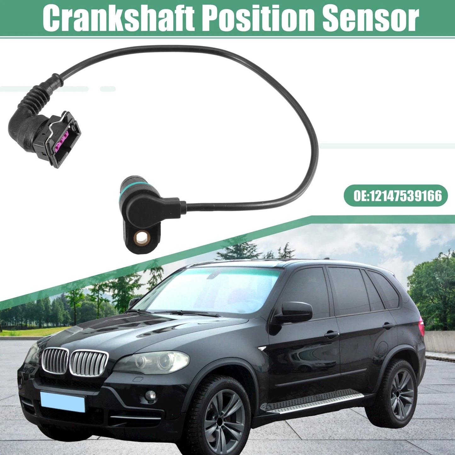 1x Car Engine Crankshaft Position Sensor 4.4L V8 for BMW 740iL Base