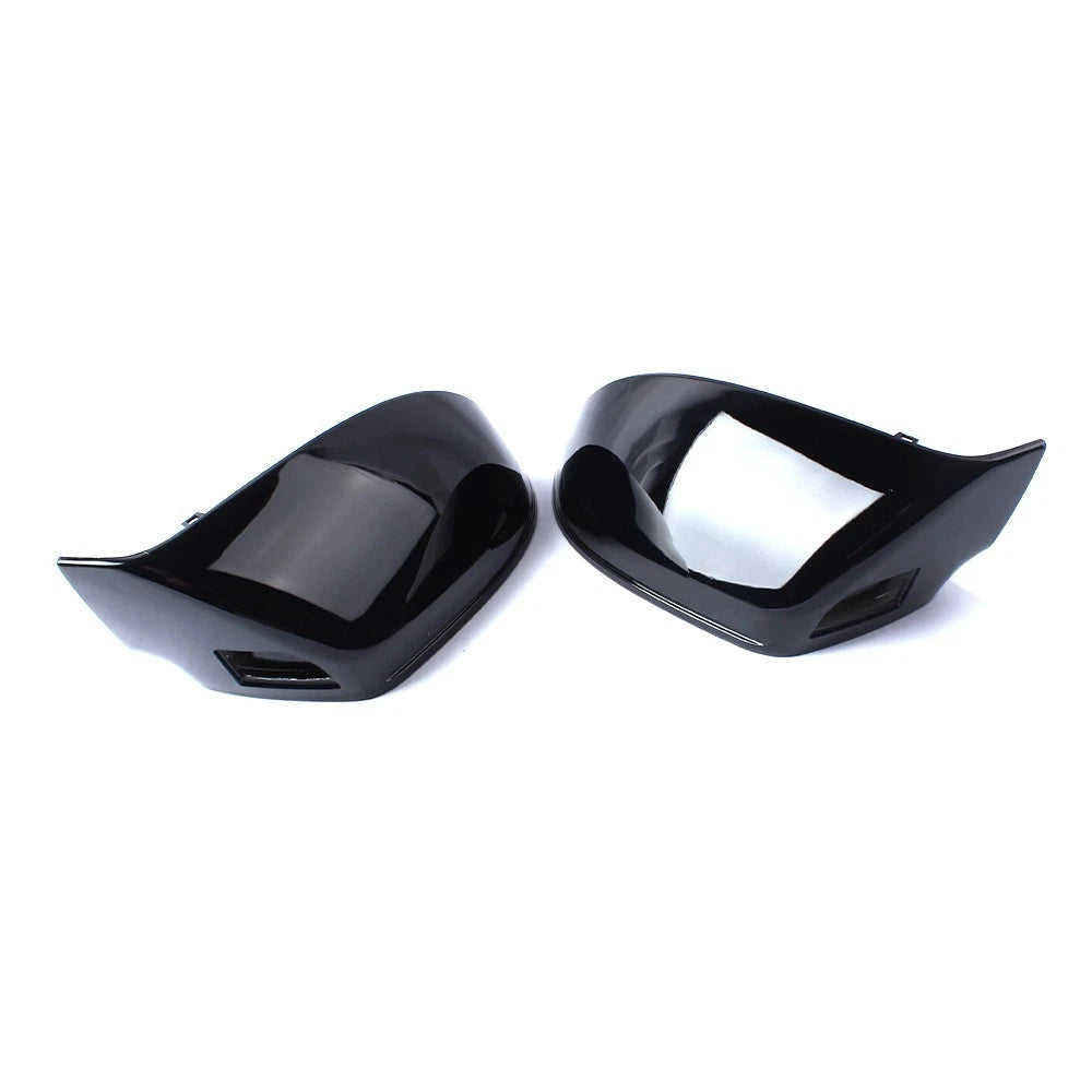 Black Side Wing Mirror Caps With Lane Assist for Audi A7 C7 (2010–2018)