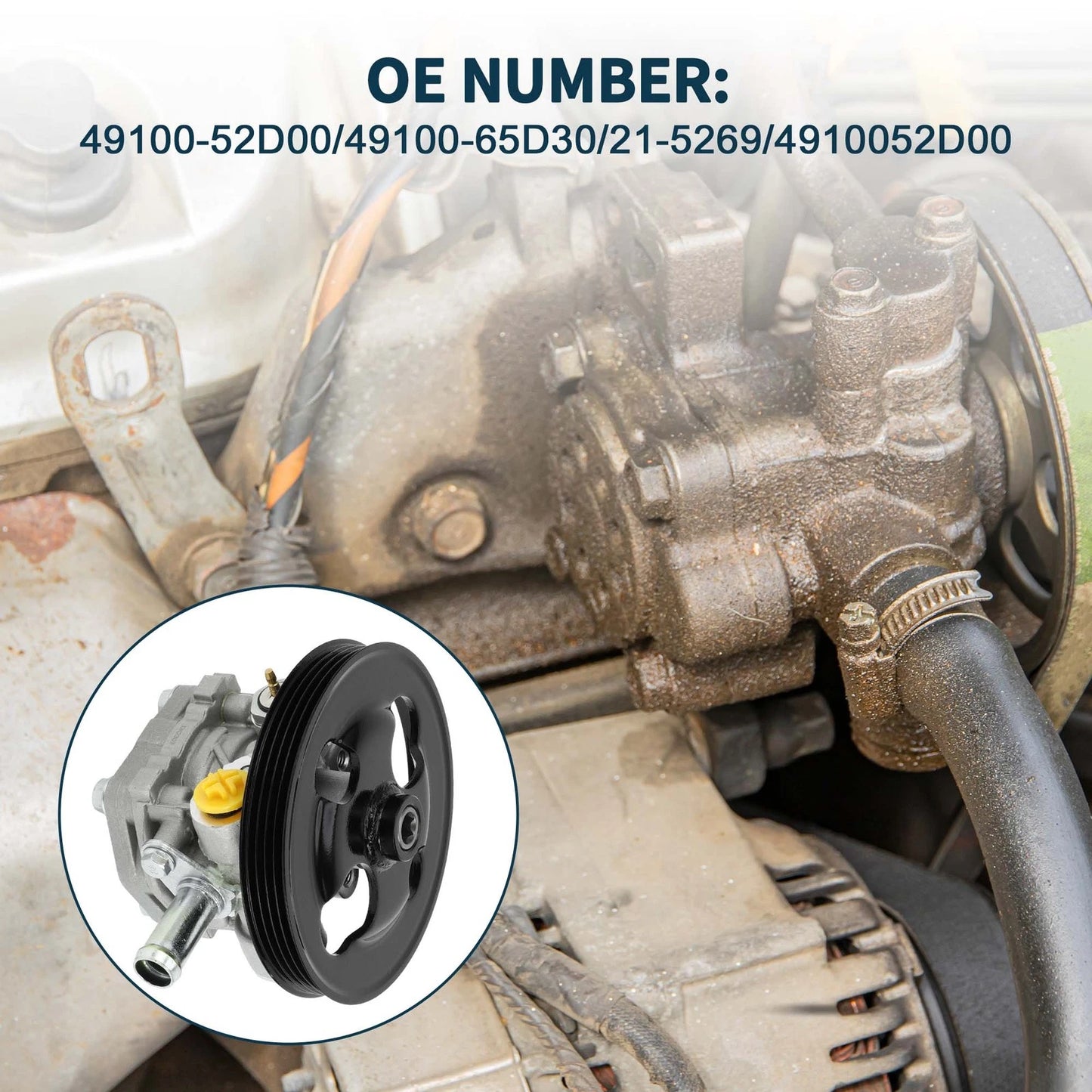 Power Steering Pump with Pulley for Chevrolet Tracker (2001 - 2004)