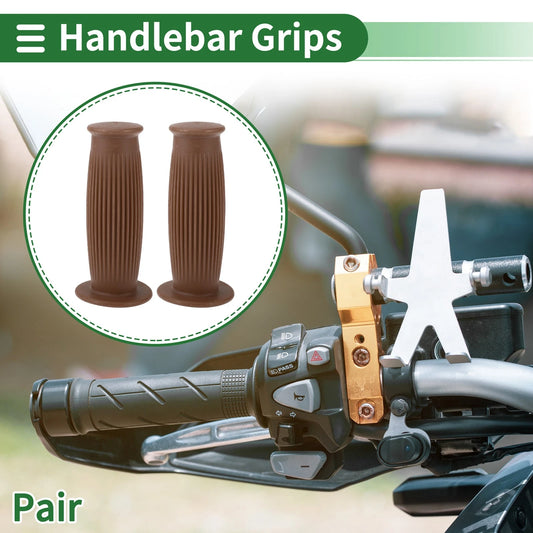 25mm Hand Grips Cover for Motorcycle Handlebar TPU Light Brown