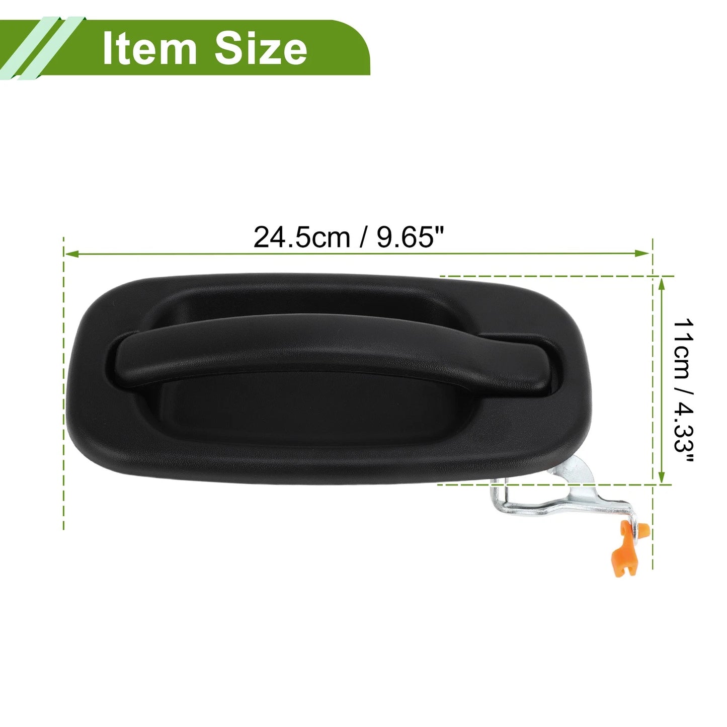 Exterior Door Handle for Chevrolet Silverado Black Rear Right