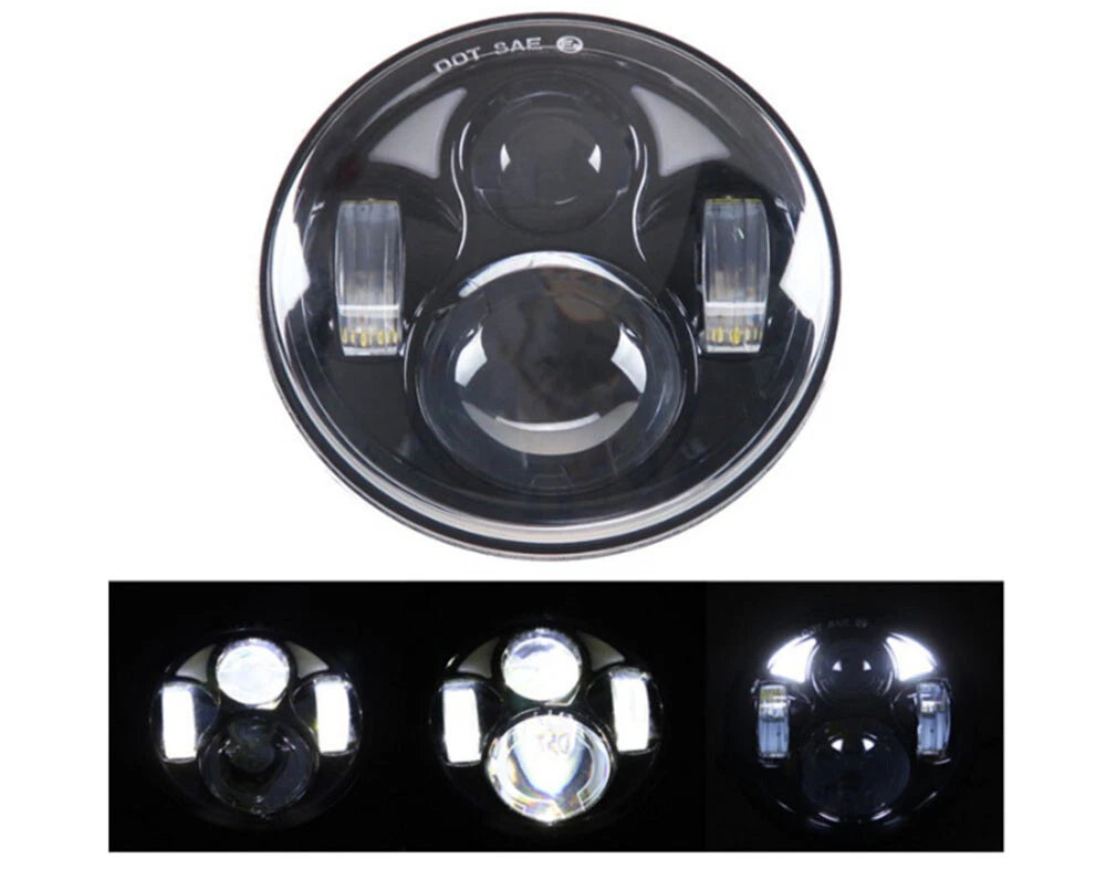 7 Inch LED Headlight Hi/Lo Beam DRL for Jeep Wrangler TJ JK CJ (1997-2018)
