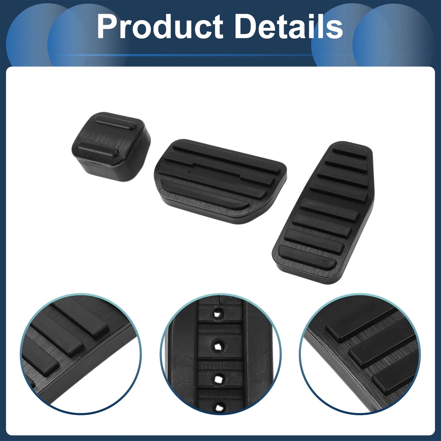 3 x Automatic Foot Accelerator Pedal Covers for Suzuki Hustler (2014-2023)