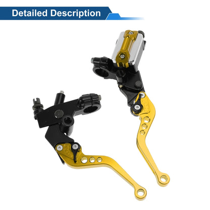 Adjustable Short Brake Clutch Levers for Honda Gold Tone