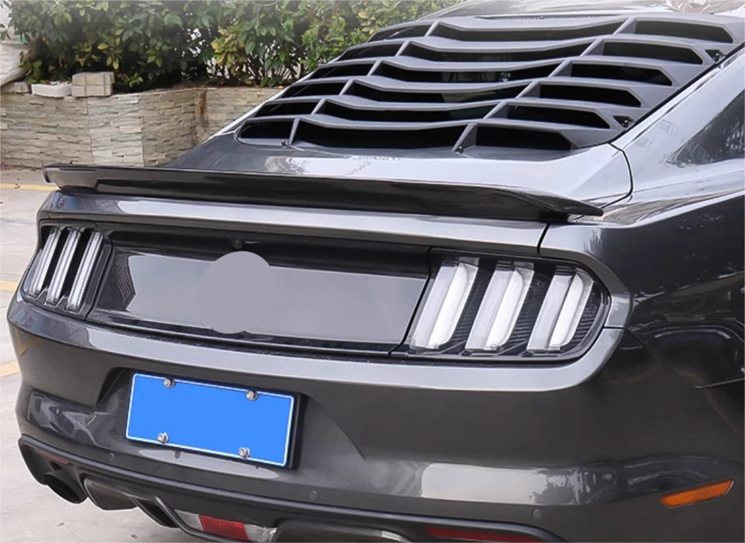 Rear Spoiler Wing GT350 Style for 2015-2023 Ford Mustang Glossy Black 2 x DR