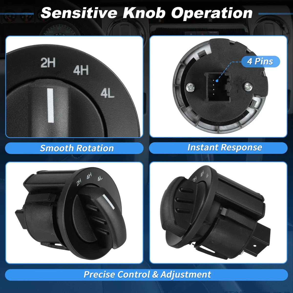 4WD 4x4 Switch for Ford F-150, Lincoln Mark LT (2004-2008)