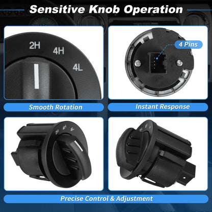 4WD 4x4 Switch for Ford F-150, Lincoln Mark LT (2004-2008)