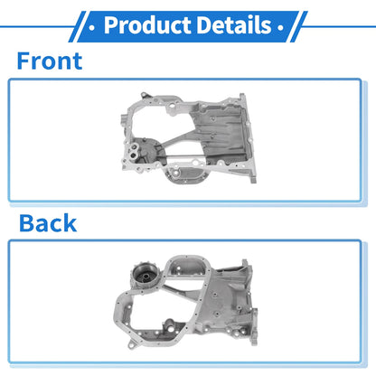 Engine Oil Pan for Toyota Camry 2005-2012 Aluminum Silver Tone 1 x Pc