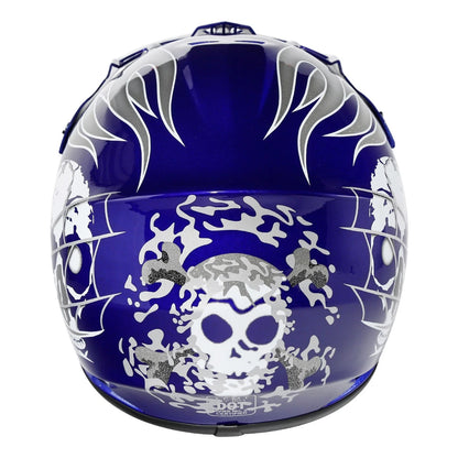 Youth ATV Helmet Goggles Gloves for Kids Motocross Dirt Bike Skull DOT US