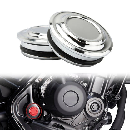 Chrome Motorcycle Frame Hole Case Plug Cover for Honda Rebel 500 CMX500 (2020-2021)