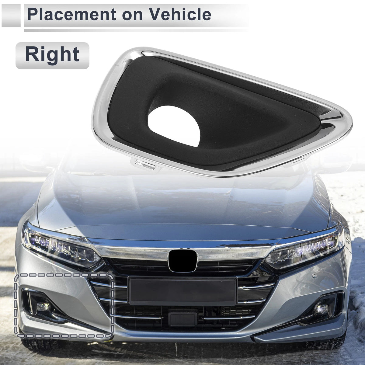 Front Right Fog Light Grill for Jeep Grand Cherokee (2011-2020)