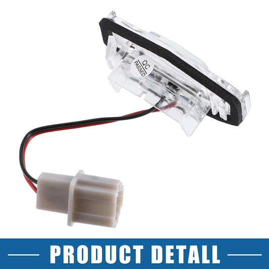 1 Pair White LED License Plate Light Assembly for Acura