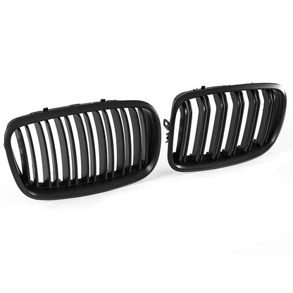 Matte Black Front Kidney Grille Bumper for 2007-2013 BMW X5 X6 E71 E70