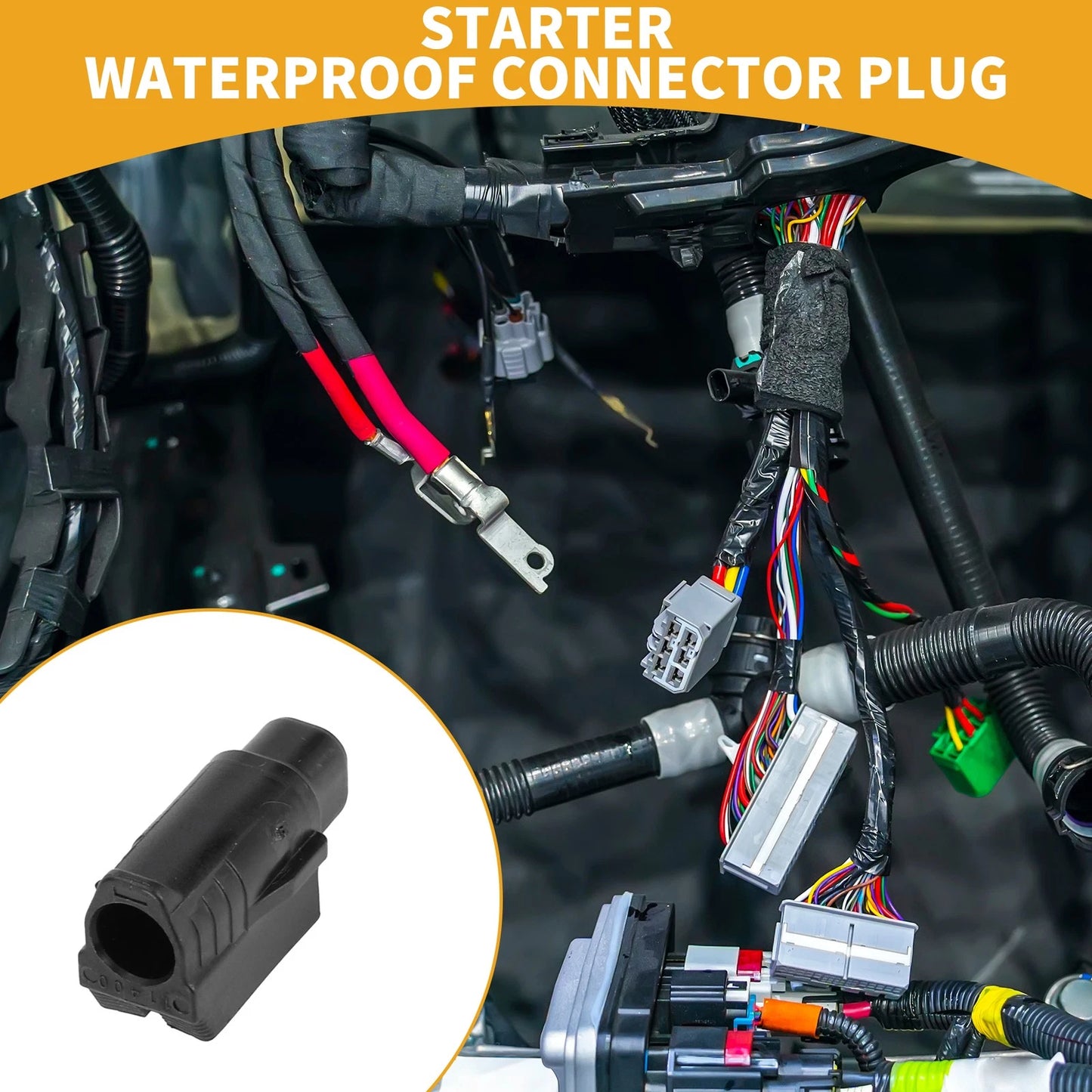 1 Pin / Starter Waterproof Connector Plug for Toyota Corolla