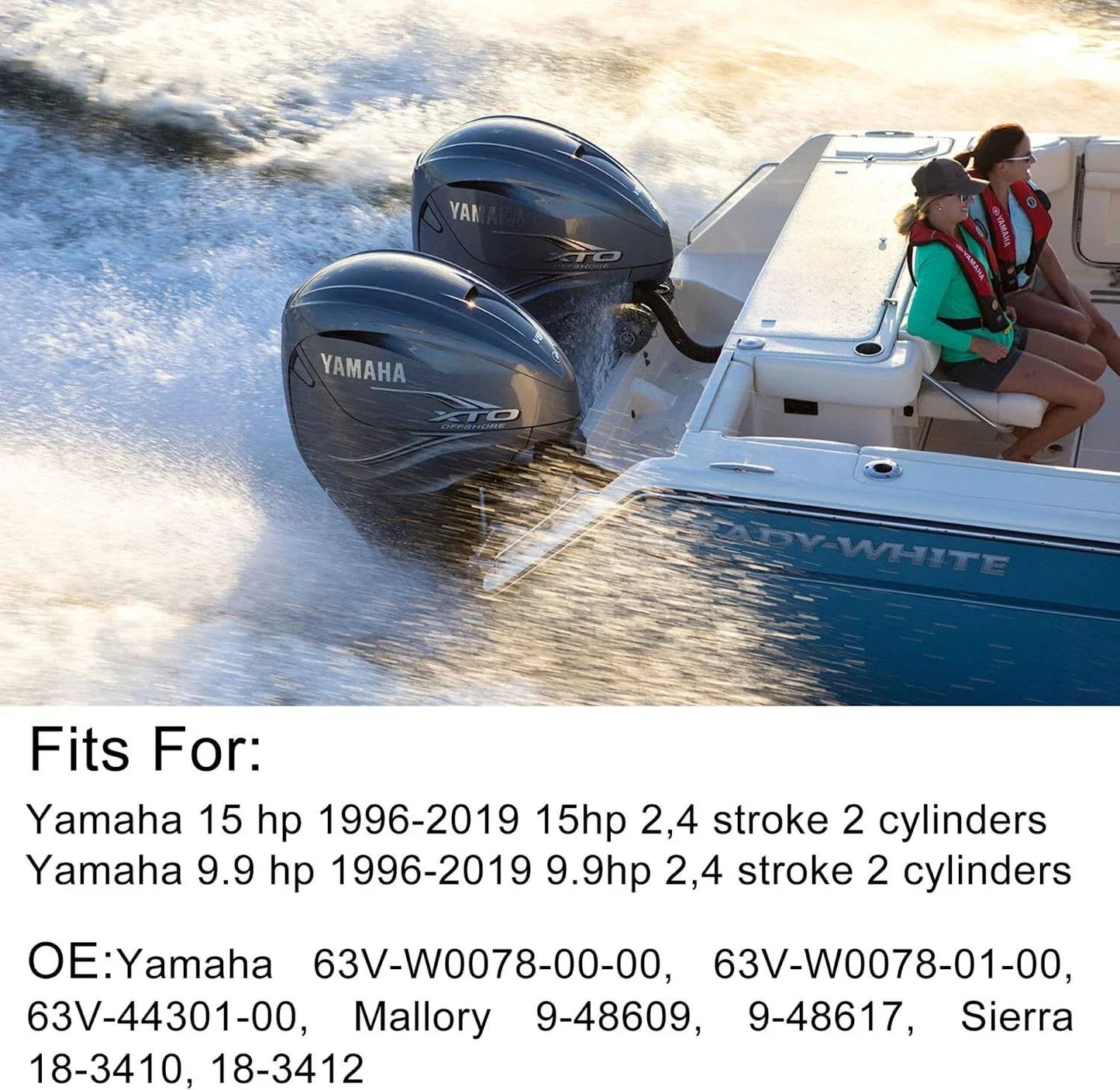 9.9 15HP Water Pump Impeller for Yamaha Outboards